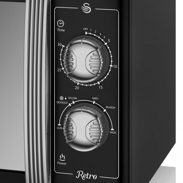 Swan 25 Litre SM 22070BLN Retro Manual Microwave Review Retro Microwaves